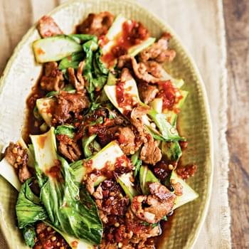 Spicy Ginger Beef & Bok Choy