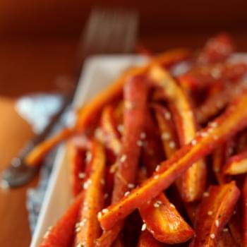 Sesame Carrot Sticks with Garam Masala
