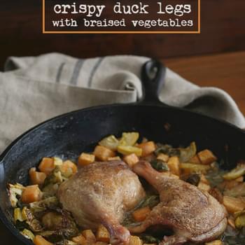 Crispy Duck Legs with Braised Vegetables