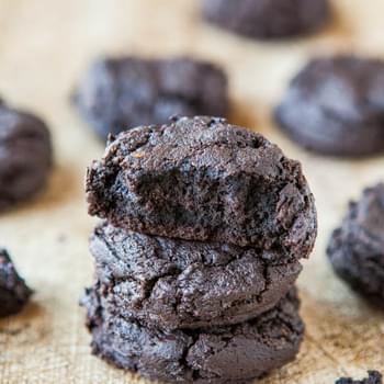 Dark Chocolate Dark Brown Sugar Cookies