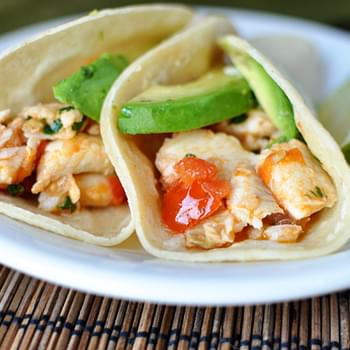 Skillet Cilantro and Lime Fish Tacos