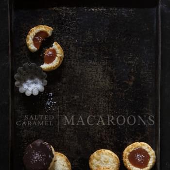 Salted Caramel Macaroon Thumbprint Cookies
