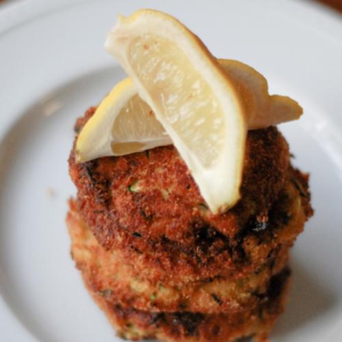 Zucchini and Ricotta Fritters with Lemon