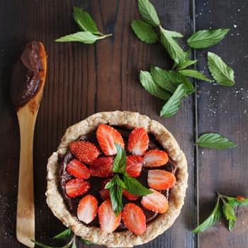Strawberry & Chocolate Buttercream Tart