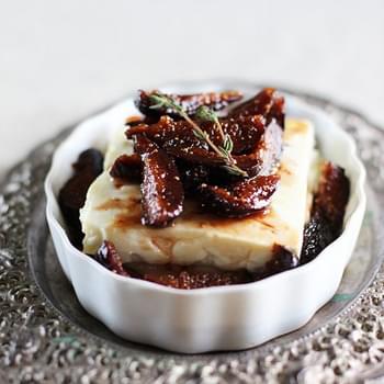 Roasted Feta Cheese with Fig-Thyme Compote