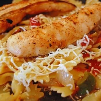 Pepperoncini Pasta with Grilled Chicken