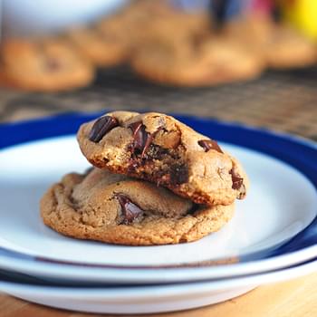 Malted Double Chocolate Chip Cookies