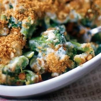 Broccoli and Blue Cheese Gratin