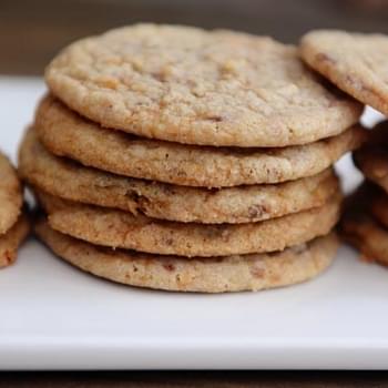 Thin and Chewy Butterfinger Cookies