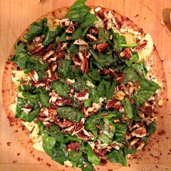 Apple, Pecan, and Goat Cheese Pizza