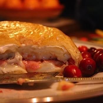 Baked Brie With Cranberries And Pears