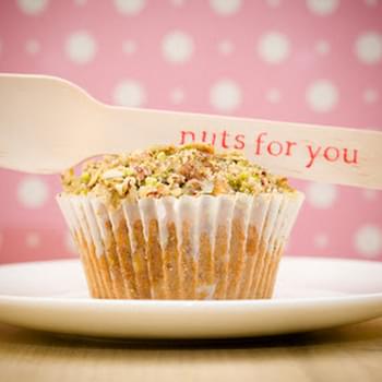 Honey Nut Cupcakes for Valentine’s Day