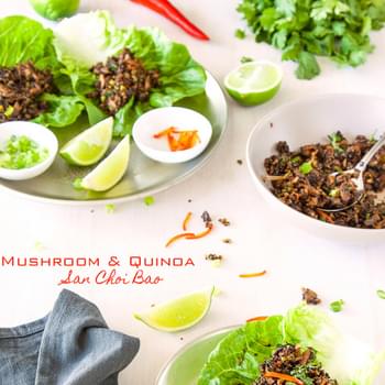 Mushroom & Quinoa vegetarian San Choi Bao