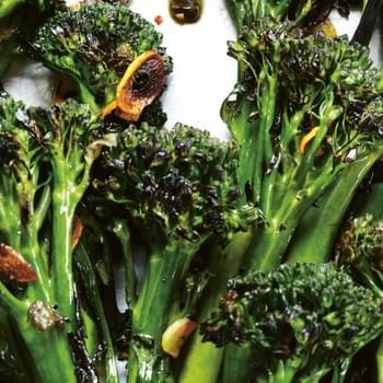 Charred Broccolini With Garlic-Caper Sauce