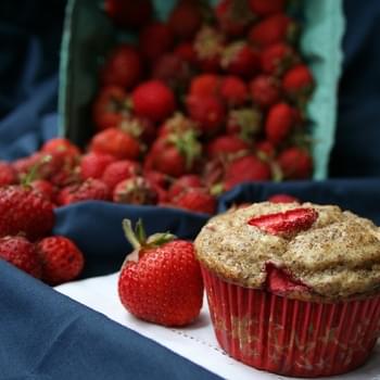 Strawberry Flax Yogurt Muffins (Gluten-Free)