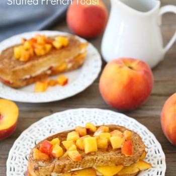 Peaches and Cream Stuffed French Toast