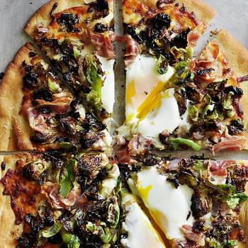 Brussels Sprouts and Pancetta Pizza