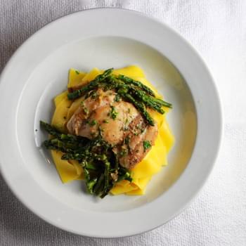 Chicken with Asparagus and Leeks