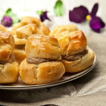 Choux Pastry Chopped Liver Puffs
