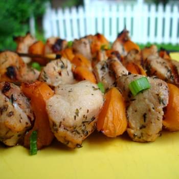 Rabbit and Apricot Skewers