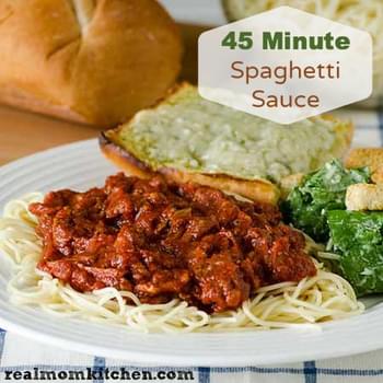 45 Minute Spaghetti Sauce