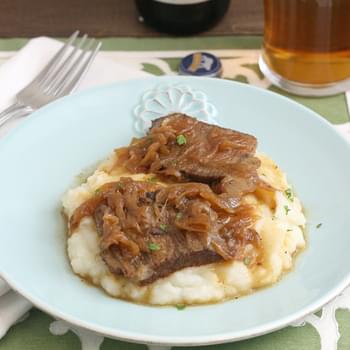 Beer-Braised Beef and Onions
