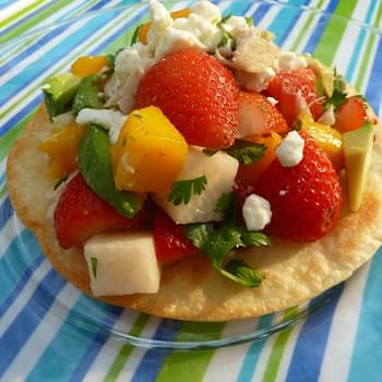 Strawberry TostadaAdapted from the California Strawberry Commission