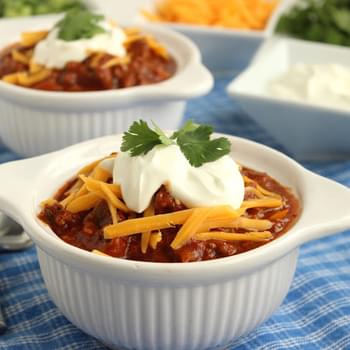 Sweet and Spicy Slow Cooker Chili