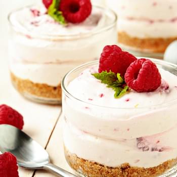 No Bake Raspberry-Lemon Cheesecake