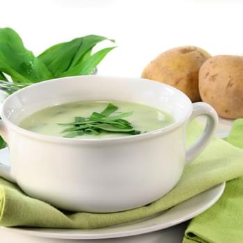 Leek and Baby Spinach Soup