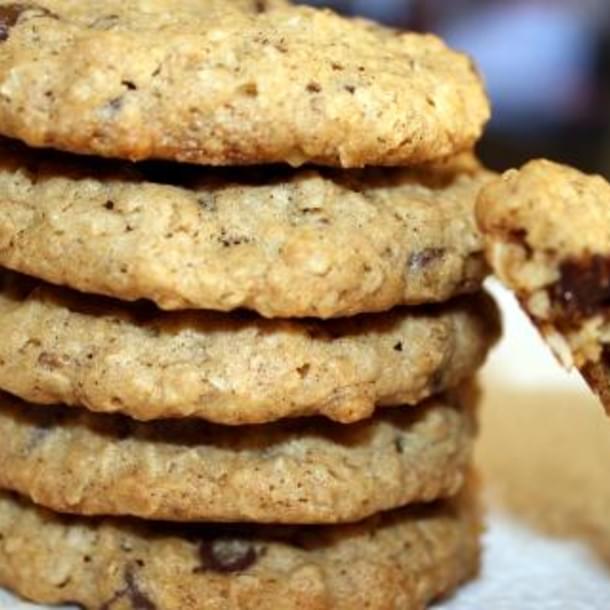 Peanut Butter and Oatmeal Chocolate Chip Cookies
