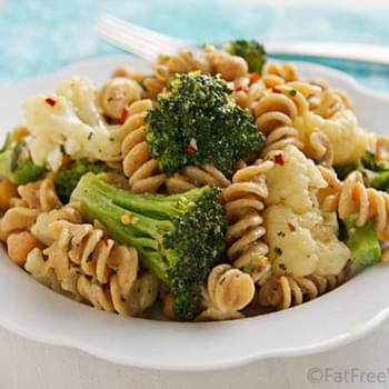 Pasta and Vegetables with White Sauce
