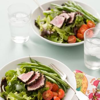 Asian Niçoise Salad with Seared Black Sesame Tuna