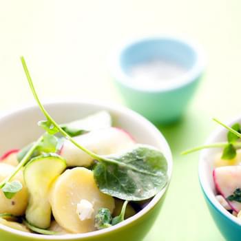 Potato Salad With Watercress, Cucumber And Radish