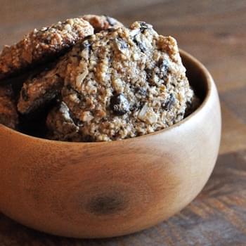 Almond Meal Cookies with Chocolate Chips and Coconut