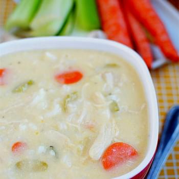 Cheesy Chicken & Rice Soup