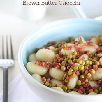 Pancetta and Sweet Pea Brown Butter Gnocchi