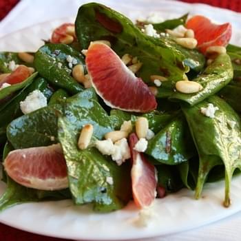Blood Orange Spinach Salad