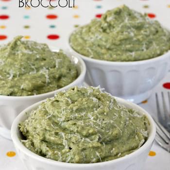 Mashed Broccoli with Ricotta, Parmesan and Garlic
