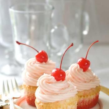 Gluten Free Shirley Temple Cupcakes