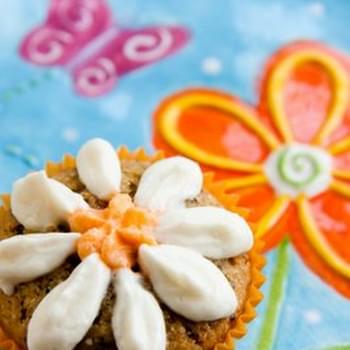 Cornmeal Cupcakes with Orange Flavor and Grand Marnier Whipped Cream