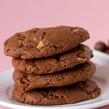 Chocolate Malted Whopper Cookies
