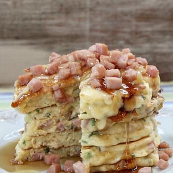Ham and Swiss Griddle Cakes