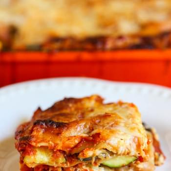 Portobello and Summer Squash Lasagna