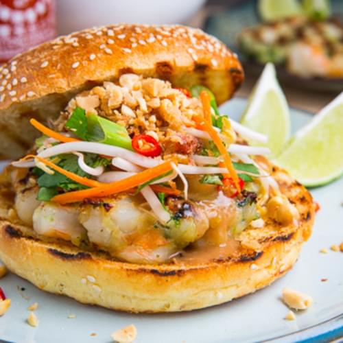 Pad Thai Shrimp Burgers