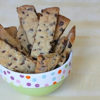 Chocolate Chip- Toffee Strip Cookies