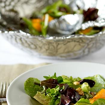 Roasted Butternut Squash Salad with Warm Cider Vinaigrette