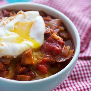 Spicy Breakfast Stew (with the perfect poached egg)