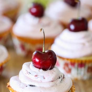 Fresh Cherry Limeade Cupcakes