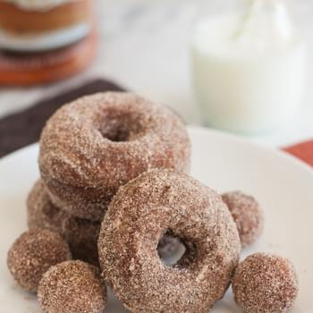 Cinnamon-Sugar Gingerbread Doughnuts